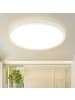 ZMH Deckenleuchte LED Ø30cm rund in weiß 3000K warmweiß flach Flurlampe 24 W