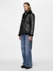 Pieces Kunstlederjacke in Black