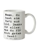 Mr. & Mrs. Panda Tasse Spruch Mama Herz Gold mit Spruch in Weiß