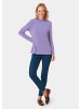 GOLDNER Stehbundshirt Stehkragenshirt mit Langarm in flieder