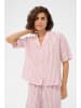 Kaffe Kurzarmhemd KAlara Loose fit in Ballerina White Henna Stripe