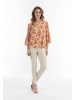 Usha Damen Bluse in Orange Hellgelb