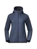 Bergans W KAMPHAUG KNITTED HOODIE in Blau