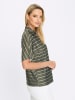 Heine Blusenshirt in oliv-schwarz-bedruckt
