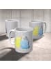 Mr. & Mrs. Panda bedruckte tasse Wellensittich Liebe ohne Spruch in Grau Pastell