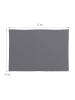 relaxdays Sonnensegel in Grau - (B)200 x (T)300 cm
