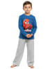 Spiderman Marvel Spiderman Schlafanzug Pyjama Set Langarm Oberteil mit Hose in blau/grau