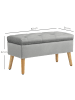 HOMCOM Sitzbank in Grau 80L x 35B x 42H cm