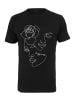 Mister Tee Mister Tee Damen Ladies One Line Rose Tee in black