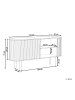 Beliani Sideboard MANARA in Heller Holzfarbton - (W) 149 x (H) 75 x (L) 40 cm