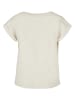 Urban Classics Urban Classics Damen Girls Organic Extended Shoulder Tee in whitesand