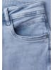Street One Mid Waist Slim Leg Jeans im Slim Fit in Blau