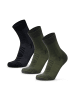 DANISH ENDURANCE Socken Merino Hiking Light in black olive green