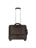 Dermata 2 Rollen Businesstrolley 41 cm Laptopfach in braun