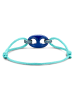 Ti Sento Milano Armband "lapisblau mit Seidenkordel türkis 2984BL" in Blau