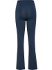 Hummel Leggings "High Waist Flared Tights" in Schwarz