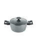 Berndes Kochtopf mit Glasdeckel aus Aluminium - Alu Induction Special Edition in grau