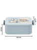 Mr. & Mrs. Panda Bento Box Pinguine Kuscheln Design mit Spruch in Blau Pastell