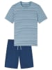 Schiesser Schlafanzug Casual Nightwear in Pacific blue
