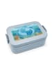 Mr. & Mrs. Panda Snackbox Sternzeichen Fische Design ohne Spruch in Blau Pastell