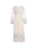 LYNNEA Women Dress in Cream Blue