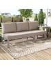 ABRIHOME 3 Sitzer Outdoor Sofa in Khaki mit 5-fach verstellbarer Rückenlehne