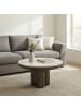 FineBuy Couchtisch in Schwarz / Marmor / 60x60x35