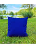 JACK 1x Outdoor Kissenhülle 50x50cm Uni in Blau