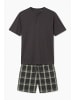 H.I.S Pyjama in grau-grün