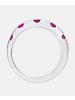 Diamant L'éternel Eternity-Ring aus 375 Weißgold mit Diamant mit Rubin