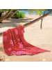 Erwin Müller Jacquard Strandtuch in rot-pink