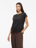 Vila Oberteil mit kurzen Ärmeln in Black Beauty