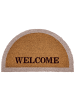 Beliani Fußmatte BUHI in Naturfarben/Beige/Schwarz - (W) 45 x (L) 75 cm
