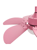 Beliani Deckenventilator mit Licht LOGAR in Rosa - (W) 90 x (H) 43 x (L) 90 cm