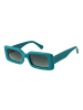 Funky Buddha Frauen Sonnenbrille Rechtwinklig Türkis