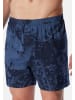 Schiesser Boxershorts Single Jersey in Dunkelblau / blau