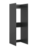 ebuy24 Waschmaschinenschrank Free Anthrazit 66 x 66 cm