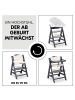 Hauck Hochstuhl Beta Plus inkl. Essbrett, Sitzkissen in grau,beige