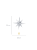 Home&Styling Collection Sternenbaumspitze aus Papier in Silbern, 30 cm