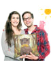 Mr. & Mrs. Panda Kissen 40x40 Bär Pommes verliebt Design ohne Sp... in Weiß
