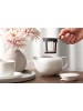 Villeroy & Boch Teekanne mit Deckel & Filter Afina 420 ml in weiß