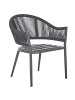 Beliani 4er-Set Sessel MILETO in Grau