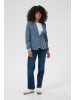 Kaffe Blazer Kinnie Regular fit in Bering Sea/Chalk Stripe