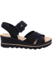 rieker Keilsandalette in schwarz