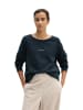 Marc O'Polo Sweatshirt relaxed garment-dyed in Martime Blue