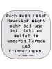Mr. & Mrs. Panda Glas-Untersetzer Spruch Trauerbewältigung nach ... in Weiß