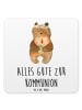 Mr. & Mrs. Panda Untersetzer Set Bär Kommunion mit Spruch in Weiß