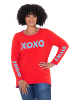 Angel of Style Pullover in neon rot