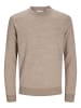 JACK & JONES PLUS Strickpullover in Greige