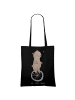 Mr. & Mrs. Panda Shopping Bag Bär Einrad fahren ohne Spruch in Schwarz